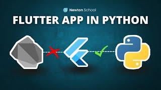 Create FLUTTER app with Python ❌  Dart is not required  !! ????