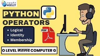 Python O level Full course in Hindi | Python for beginners in Hindi | m3r5 python Class-11 Operator