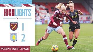 West Ham 1-2 Aston Villa | Women's Super League Highlights