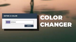 Changing background color - html css tutorial