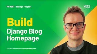 Django Project | Building a Blog Homepage