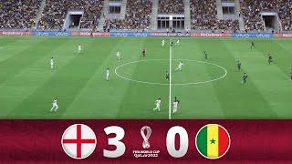 England vs Senegal [3-0] | World Cup Qatar 2022 | Round of 16 | Full Match | Gameplay Pes 2021