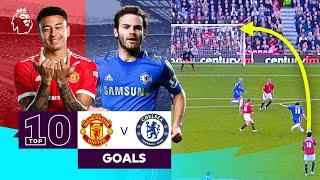 10 MAGICAL Manchester United vs Chelsea Goals | Premier League | Lingard & Mata