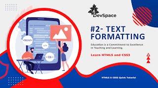 #2- Text Formatting in HTML5 | Quick Web Design Series | #html5 #web #ui