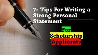 how to write personal statement for scholarship| how to letter of motivation for scholarship 2022/23