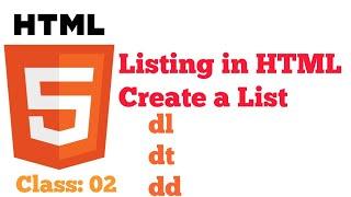 HTML list Part II | How to create a list using HTML | HTML tutorial for beginners