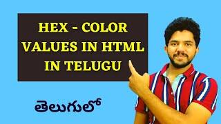 HTML Tutorials For Beginners | #15.HEX Color Values in HTML | In Telugu(తెలుగులో) | By Coding Desk.