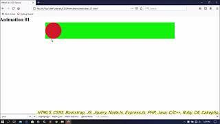 CSS3 Animation Part-01 | Blinking a Ball