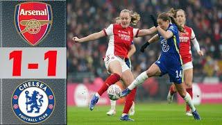 Arsenal vs Chelsea Highlights & All Goals | Women’s Super League 22/23 | 1.15.2022