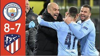 Cuplikan Gol Hasil Pertandingan Manchester City vs Atletico Madrid Hasil Liga Champion Tadi Malam