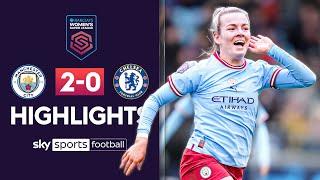 City LEAPFROG Chelsea into 2nd! ???? | Man City 2-0 Chelsea | Women’s Super League highlights