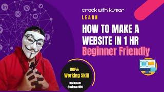 Learn How to make a Website in 1 hour Easily  | Using #html #css #tailwindcss  | #crackwithkumar