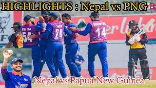 HIGHLIGHTS : Nepal vs PNG | Nepal vs Papua New Guinea live, Nepal vs PNG Highlights