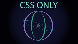 CSS3 ATOM Electrons Rotating Nucleus Animation tutorial