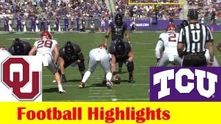 #18 Oklahoma vs TCU Football Game Highlights 10 1 2022