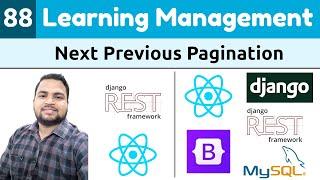 Django ReactJs LMS #88 | Next previous pagination in Django & ReactJs | Learn Django ReactJs RESTApi