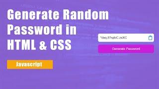 Create Password Generator Javascript | Make Random Password Generator Javascript | Alt Coding