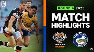 NRL 2023 | Wests Tigers v Parramatta Eels | Match Highlights