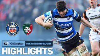 Bath v Leicester - HIGHLIGHTS | Narrow Victory in Spirited Win | Premiership 2021/22