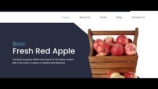 How to Make a Fruit market website html css Bootstrap | Source code