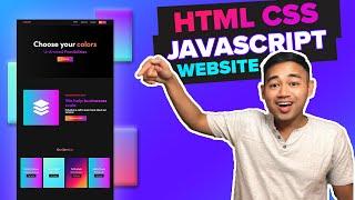 HTML CSS Javascript Website Tutorial - Responsive Beginner JS Project with Smooth Scroll