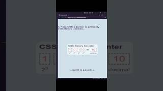 CSS Counter Machine Learning HTML #shorts