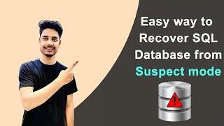 How to recover a SQL server database from suspect mode