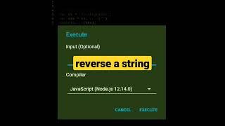 reverse a string in javascript | javascript tutorial #shorts #html #javascript