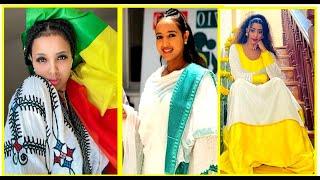 100 Habesha Kemis | Ethiopian Cultural Dress New style | Ethiopian Traditional Frock |