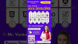 Full Stack Java Developer Course 2023 | Full Stack Java Developer Tutorial | NareshIT