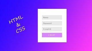 Login Form using HTML & CSS only | No JavaScript or jQuery | Coding Karunadu #web