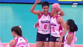 Creamline-F2 Logistics tense set 1 | 2023 PVL All-Filipino Conference