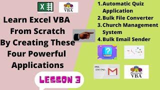 MS Excel VBA Tutorials For Beginners Lesson 3 (Working With Excel Ranges)