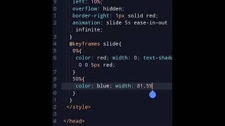 css text animation html using ???????? vs code #shorts #html #programming #css3 #sk code