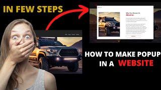 How To Make Popup In Any Website in Easy Way | Beginner To Advance| Beginner Friendly | Step By Step