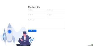 How To Make Contact Us Page Using HTML CSS & Bootstrap - code smashers #contactus