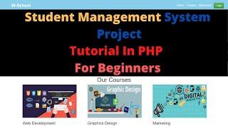 Student Management System Project Tutorial In PHP  For Beginners  From Scratch |Creating PHP project