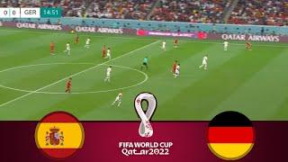 Spain vs Germany LIVE | FIFA World Cup Qatar 2022 | Watch Along & PES 21 Gameplay