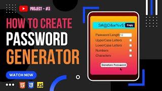 How to create a Password Generator Using JavaScript          #html #css #javascript #webdevelopment