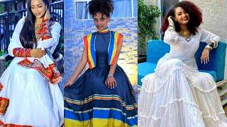 #habesha kemis #Ethiopian cultural dress New style |best Ethiopian traditonal frock #ሀበሻ ቀሚስ #ኢትዮጵያ