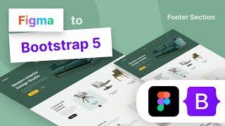 Figma to Bootstrap 5 Tutorial #9 (Furni) - Footer Section