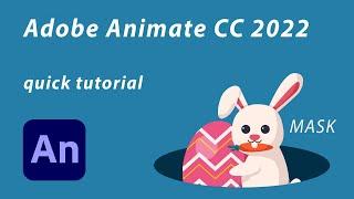 Adobe Animate CC 2022 tutorial- little animation (mask)