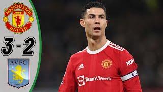 Manchester United vs Aston Villa 3-2 - Highlights & Goals Resumen & Goles 2022 HD