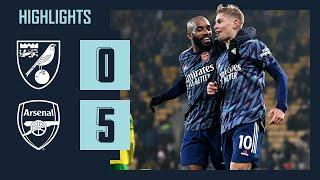 HIGHLIGHTS | Norwich vs Arsenal (0-5) | Premier League | Lacazette, Saka, Smith Rowe, Tierney