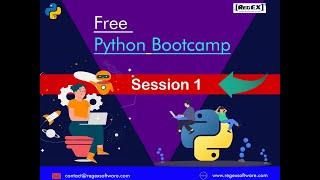 PYTHON TUTORIAL - SESSION 1: Live Training on Python | From Basics to Advance | BootCamp