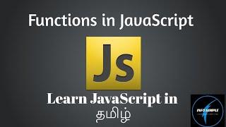 Functions in javascript | Javascript tutorial in tamil | info simple