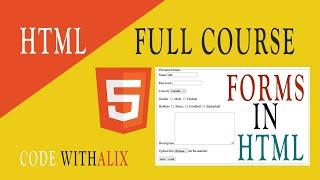 HTML5 Tutorial: Forms & Input Tags in ( Urdu/Hindi ) |  HTML 2022 Tutorial |