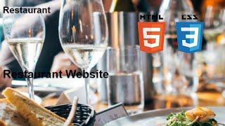 HOW TO CREATE A RESTAURANT WEBSITE USING HTML CSS FOR BEGINNERS TUTORIAL | CODEWITHINSHAL