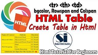 How to Create Table in HTML | HTML Tutorial in Hindi | (The Easy Way)