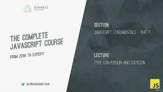 017 Type Conversion and Coercion | Javascript Tutorial For Beginners